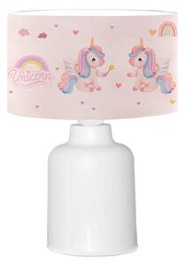 Detská lampička CANDY 1xE27/40W/230V ružová/biela