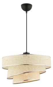 Luster na lanku COUPER 1xE27/60W/230V krémová/lesklý chróm