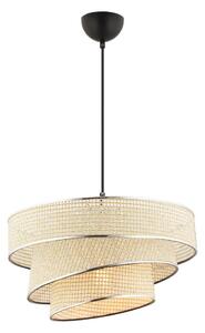 Luster na lanku COUPER 1xE27/60W/230V krémová/lesklý chróm