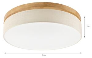 Brilagi - LED stropné svietidlo BELLADONNA LED/36W/230V pr. 50 cm krémová/dub
