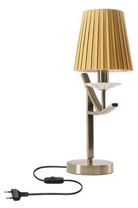 Stolná lampa VITORIA 1xE14/40W/230V žltá/mosadz