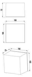 Top Light - LED Kúpeľňové nástenné svietidlo BOXTER LED/5W/230V IP65