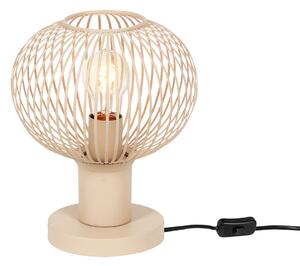 Moderná drôtená stolná lampa béžová 23 cm - Gila