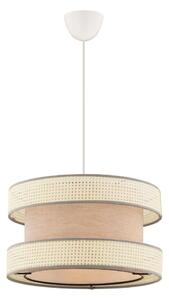 Luster na lanku HALO 1xE27/60W/230V béžový/krémový