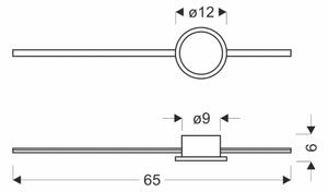 LED nástenné svietidlo BATUTA LED/12W/230V zlaté