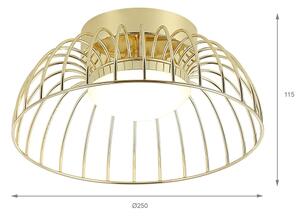 LED stropné svietidlo BETSY LED/12W/230V pr. 25 cm zlaté