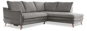 Sivá rozkladacia rohová pohovka (pravý roh) Charming Charlie – Miuform