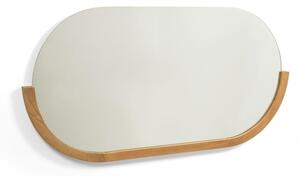Nástenné zrkadlo s dreveným rámom 96x55 cm Rokia – Kave Home