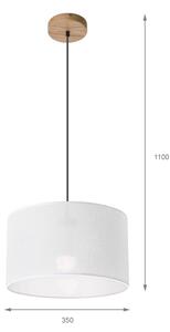 Brilagi - LED Luster na lanku ANTHONY 1xE27/60W/230V dub/biela