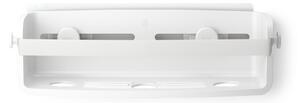 Biela samodržiaca kúpeľňová polička z recyklovaného plastu Flex Adhesive – Umbra