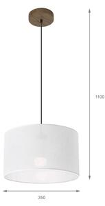Brilagi - LED Luster na lanku ANTHONY 1xE27/60W/230V dub orech/biela