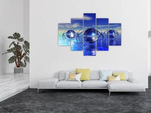 Obraz abstrakcie - voda (150x105 cm)