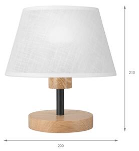 Brilagi - LED Stolná lampa ANTHONY 1xE14/40W/230V dub/biela