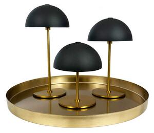 Stolové Lampa Dyberg Larsen, Along, stmievateľné, Zlatá / Mosadz, Obývacia izba, Kov, Škandinávsky