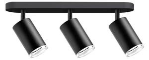 LED RGBW Stmievateľné kúpeľňové bodové svietidlo TURYN 3xGU10/4,8W/230V IP44 čierne