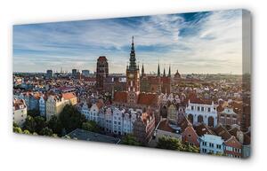 Obraz na plátne Gdańsk Panorama kostol 100x50 cm