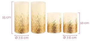 Pauleen Golden Glitter Candle LED sviečka sada 4 ks