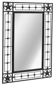 Nástenné zrkadlo obdĺžnikové 50x80 cm čierne