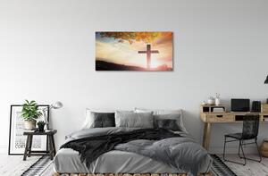 Obraz na plátne cross tree 100x50 cm