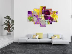 Obraz abstrakcie - maľba (150x105 cm)