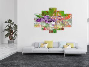 Obraz abstrakcie - maľba (150x105 cm)