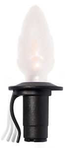 Rozširovacia LED vonkajšia girlanda CONE FILAMENT 20xE10 14m farebná/teplá biela IP44