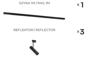 Zuma Line 3556 - Bodové svietidlo do lištového systému LISA 3xGU10/35W/230V čierna