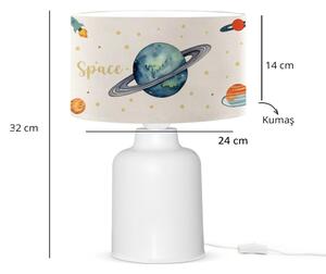 Detská lampička CANDY 1xE27/40W/230V biela/pestrofarebná