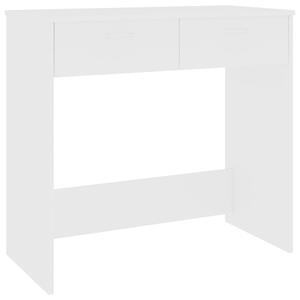 Písací stôl, biely 80x40x75 cm, drevotrieska