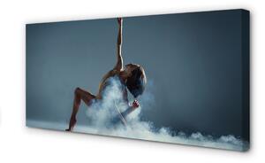 Obraz canvas Žena tancuje dym 100x50 cm