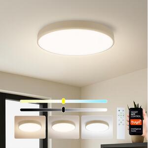 Brilagi - LED stmievateľné svietidlo POOL SMART LED/60W/230V priemer 50 cm Wi-Fi Tuya béžové + diaľkové ovládanie
