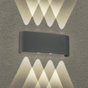 Brilagi - LED vonkajšie nástenné svietidlo FLAREBOX LED/8W/230V antracit IP65