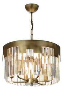 Luster na reťazi CRYSTALLINE 6xE27/40W/230V bronzový
