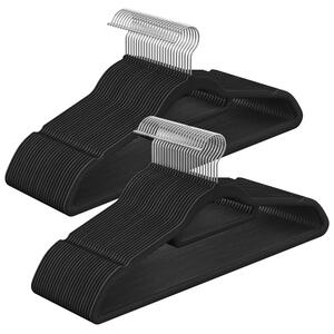 SONGMICS Ramienka na šaty čierne 43 cm 50 ks