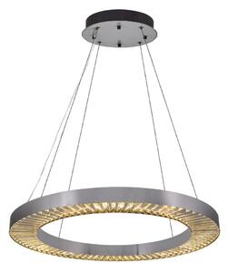LED luster na lane JESI LED/85W/230V 3000K priemer 80 cm strieborný