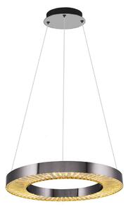 LED luster na lankách JESI LED/35W/230V 3000K priemer 60 cm strieborný