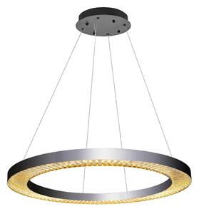 LED luster na lanku JESI LED/90W/230V 3000K pr. 100 cm strieborný