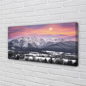 Obraz canvas horské zimné 100x50 cm
