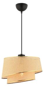 Závesný luster na lanku BARETTE 1xE27/60W/230V hnedá/zlatá