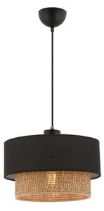 Luster na lanku ECHO 1xE27/60W/230V čierna/hnedá