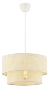 Závesné svietidlo ECHO na lane 1xE27/60W/230V krémové