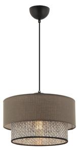 Závesný luster na lanku ECHO 1xE27/60W/230V hnedý/sivý