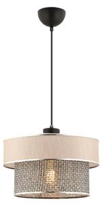 Luster ERO na lane 1xE27/60W/230V krémová/šedá