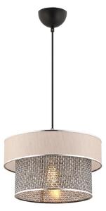 Luster ERO na lane 1xE27/60W/230V krémová/šedá