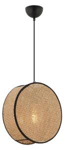 Luster na lanku BIG DRUM 1xE27/60W/230V hnedá/čierna