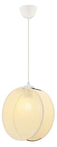 Luster na lanku DRUM 1xE27/60W/230V krémový