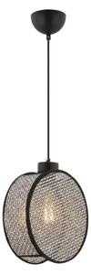 Závesné svietidlo na lanku DRUM 1xE27/60W/230V sivá/čierna