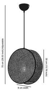 Závesný luster na lanku BIG DRUM 1xE27/60W/230V hnedý