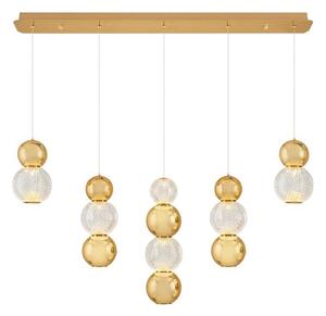 LED luster na lanku CREMONA LED/27W/230V 3000K zlatý
