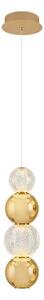 LED luster na lanku CREMONA LED/7W/230V 3000K zlatý